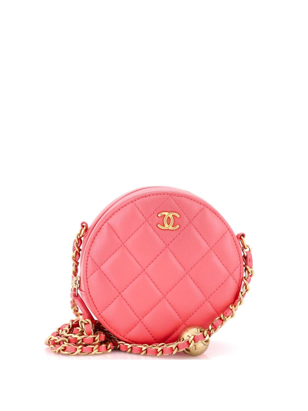 Chanel Pearl Crush Round Clutch With #371066C25B